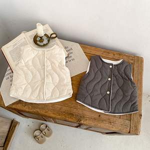 Nuevo <span class=keywords><strong>Chaleco</strong></span> <span class=keywords><strong>Acolchado</strong></span> de Forro Polar y Algodón para Bebés Unisex, Grueso, Cálido y Versátil, Invierno 2025 - Product Image 3