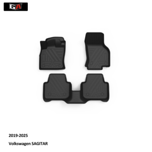 Ga Eco 3D TPE thảm xe hoàn hảo phù hợp cho Volkswagen Sagitar 2019 2025 chống trượt bền sàn xe Chân Thảm Bộ - Product Image 2