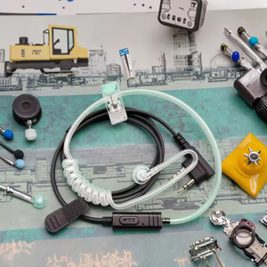 Auriculares Intrauditivos con Cable Personalizados BinQi, Interfaz de 3.5 mm, Micrófono, Auriculares para <span class=keywords><strong>Radio</strong></span> Bidireccional, Walkie Talkie, Música, ANC, IPX5 - Product Image 5