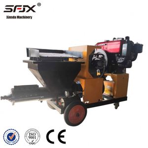 เครื่องพ่นปูนฉาบไฟฟ้าดีเซล ประสิทธิภาพสูง 220V พร้อมมอเตอร์ปั๊มปูน - Product Image 4