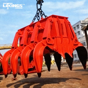 כף אחיזה חשמלית-הידראולית של מותג LIKINGS, דגם EOT, לשימוש במנוף, בצורת צדפה/קליפת תפוז, רכיב מרכזי למכל לחץ. - Product Image 1