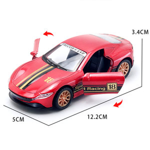 Nouveauté : Voiture de course sportive Roma en alliage moulé sous pression à l'échelle 1:36, modèle à rétrofriction avec roues mobiles, jouet pour enfants - Product Image 4