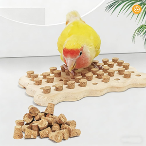 Juguetes Clásicos de Lujo y Estilo Caricatura para Loros, Ecológicos, Colgantes, para Masticar y Buscar Comida, Hechos de Bambú y Madera - Product Image 6