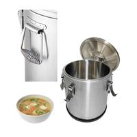 SUNMAX Pot Isotherme en Acier Inoxydable 20L Grande Capacité – Seau à Eau Bouillante et à Thé, Marmite à Soupe à Induction, Baril Isotherme avec Couvercle