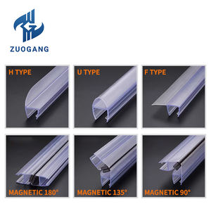 Горячая распродажа: душевая перегородка из ПВХ с прочной нижней уплотнительной лентой, современный изогнутый резиновый пластиковый уплотнитель для стеклянных дверей - Product Image 2