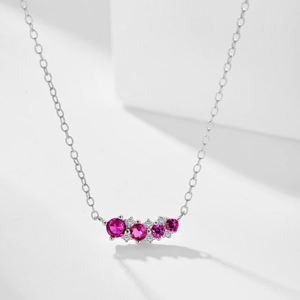 ดีไซน์หรูหราจาก Dylam เครื่องประดับสำหรับผู้หญิง เงินแท้ 925 ชุบโรเดียม ทอง 18K ประดับด้วยเพชรคิวบิกเซอร์โคเนีย 5A สร้อยคอพร้อมจี้ - Product Image 3