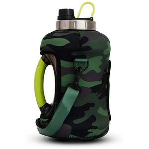Funda de neopreno con aislamiento para botella de agua, soporte de botella grande con correa para el hombro, 3,2 L, venta al por mayor - Product Image 1