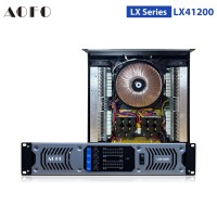 Amplificateur de puissance professionnel 4 canaux AOFO LX41200, amplificateur audio PA haute puissance pour scène, concert, sonorisation