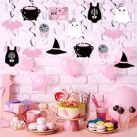 Décorations de fête prénatale d'Halloween, Guirlandes en aluminium en forme de chauve-souris mignonnes pour plafond, pour décoration intérieure et extérieure, Fournitures de fête prénatale d'Halloween
