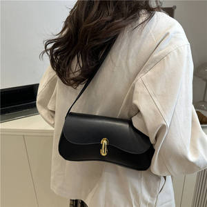 Bolso de Hombro Minimalista para Mujer 2026, Bolso de Moda con Cierre, Estilo Saddle Bag - Product Image 1