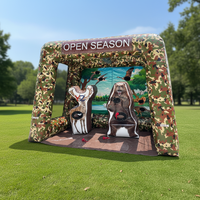 Jeu gonflable écologique pour fête d'Halloween : Cible de tir à l'arc et de lancer de hache Thème « Attaque des zombies » avec capacité de 300 kg pour le plaisir