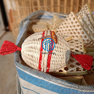 กล่องของขวัญขนมทำมือสุดพิเศษ ราคาประหยัด ทำจากหวายธรรมชาติ เหมาะสำหรับใส่ของขวัญในเทศกาลเกอร์เกียน ของว่างในเดือนรอมฎอน ของชำร่วยงานอีด และใช้เป็นกล่องเก็บของตกแต่ง - Product Image 1