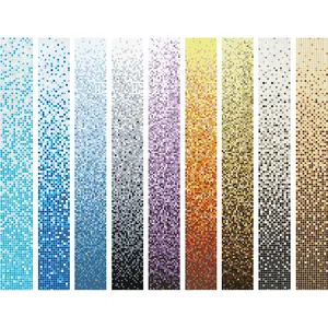 Простой Модный художественный разноцветный настенный градиентный мозаичный узор дизайнерская стеклянная плитка для бассейна