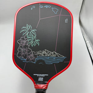 Racchetta da Pickleball Yiheng Double Black Diamond Hawaii Edition <span class=keywords><strong>ALOHA</strong></span> RC 16mm in Fibra di Carbonio Toray T700 Termoformata - Product Image 6