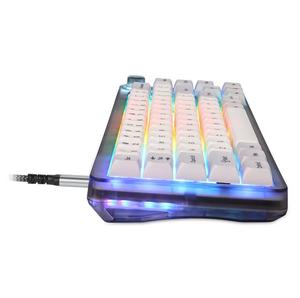 Clavier de jeu mécanique filaire Motospeed CK69 67 touches avec effet lumineux RVB, interrupteurs <span class=keywords><strong>Gateron</strong></span> GPro rouges, prise en charge du remplacement à chaud - Product Image 4