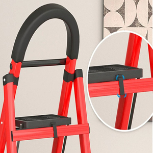 <span class=keywords><strong>Escalera</strong></span> Plegable Multifuncional para Interiores de Alta Calidad, Telescópica, Ligera, Reforzada, de 3 a 6 Peldaños, Tipo A - Product Image 5