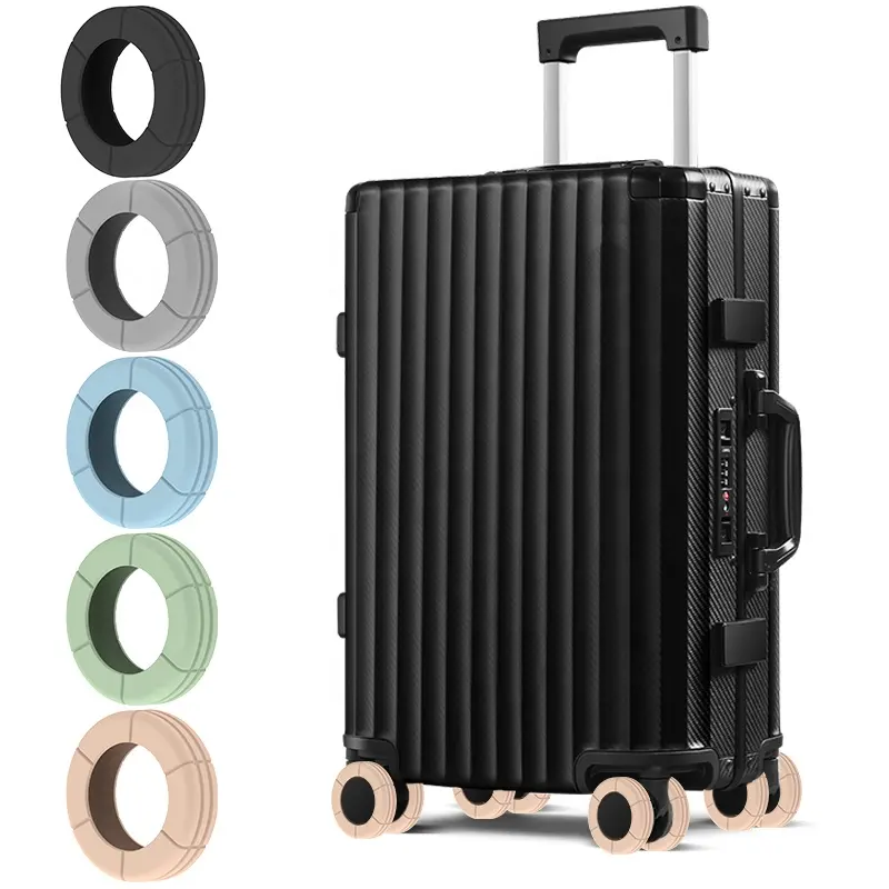 2024 Design valigetta valigetta copri ruote Trolley in Silicone coprimerage per bagaglio Cover di ricambio colore protezione