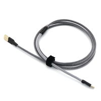Angitu Kabel Data Keyboard Mekanik Dua Lapis Dua Ton Tipe C USB/Mini USB/5P Kabel Mikro dengan Gesper Dekoratif