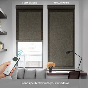 Miễn phí-dừng lại không dây màn rèm dọc không có khoan được xây dựng trong thiết kế hiện đại cách nhiệt cho khách sạn cửa sổ trượt - Product Image 4