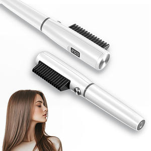 LED Display <strong>Hair</strong> Straightener Brush - Professional <strong>Hair</strong> Straightening <strong>Comb</strong> for Women's Styling - Product Image 1