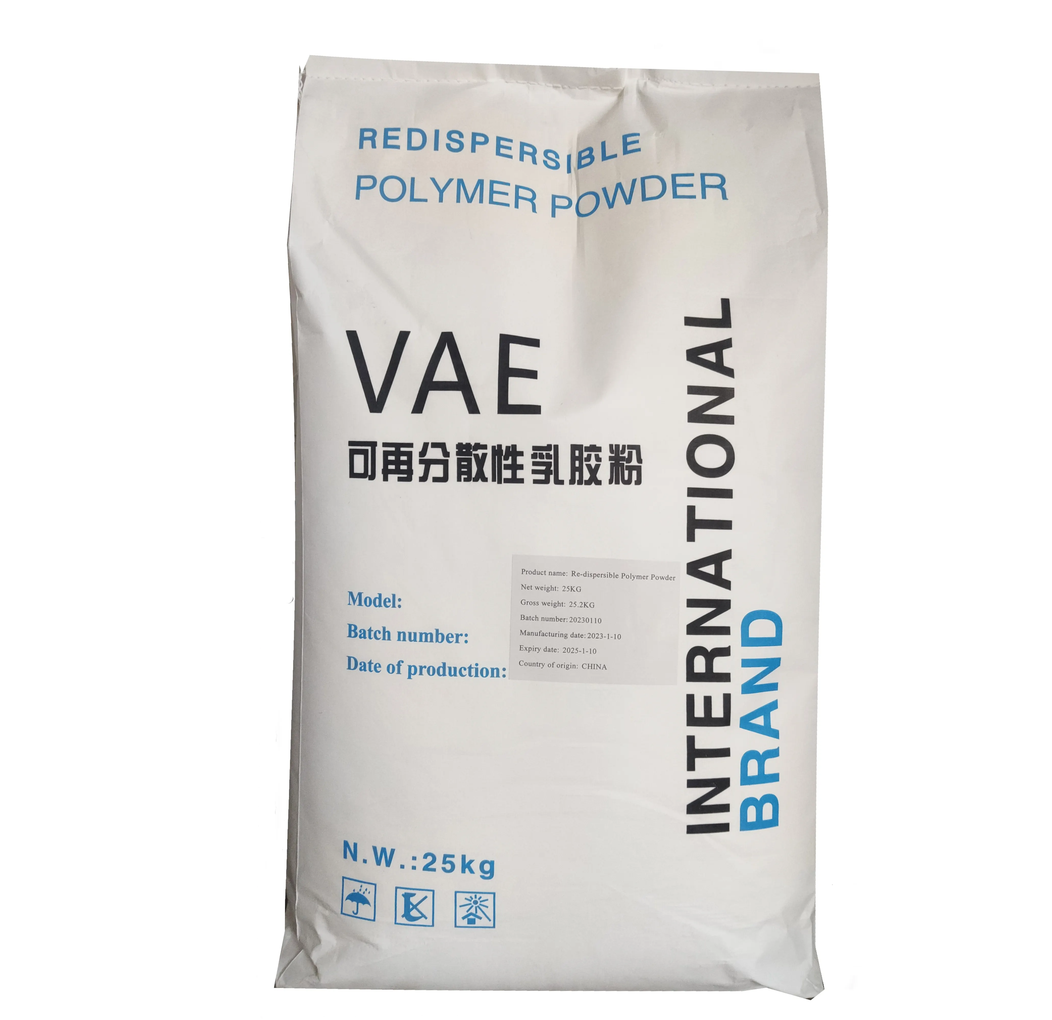 RDP utilizzato in piastrelle di ceramica adesivo da parete stucco anti-crack mortaio rivestimento VAE emulsione redispersibile polvere polimerica