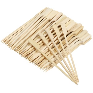 Tre xiên cho Đảng ưa thích phẳng Tăm Xỉa Răng cho món khai vị bánh mì trái cây bằng gỗ mái chèo xiên-Tất cả các dịp hộp bao gồm - Product Image 4