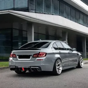 ดิฟฟิวเซอร์กันชนหลัง StarNav สำหรับ F18 ซีรีส์ 5 M-Sport ปี 2011-2016  แบบดัดแปลงสไตล์ M5  ช่องระบายอากาศคู่ พร้อมไฟ LED สปอยเลอร์กันชนหลัง - Product Image 6