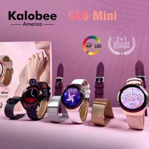 Montre connectée SK6 Mini pour femme avec appels Bluetooth, suivi de santé, suivi sportif, fonction boussole, étanchéité IP67 pour utilisatrices de montres intelligentes - Product Image 1