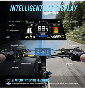 Stock USA - Vélo électrique de montagne SAMEBIKE CREST 4.0 à pneus larges, acier haute teneur en carbone, 8 vitesses, livraison directe disponible - Product Image 4