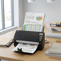 Scanner de documents recto-verso A4 FI-7180 80ppm 160ipm CCD 600dpi USB 3.0 pour usage professionnel