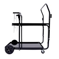 Chariot de soudage robuste avec poignée, chaîne et crochet, chariot de soudage en acier à 4 niveaux pour atelier, plateforme d'achat chinoise