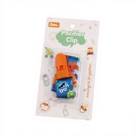 Lot de 1 attache-sucette avec clip et jouets de dentition pour bébés garçons et filles