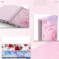 Livre d'histoires A5 personnalisé avec des bords colorés, couverture fantaisie, bords vaporisés, reliure parfaite, papier de haute qualité, impression personnalisée