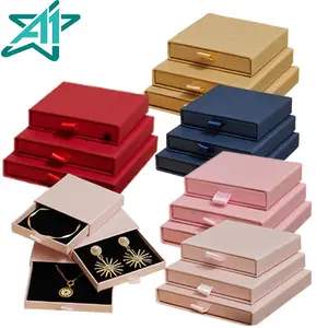 Großhandel 3 1 schmuck box-1.7cm dicke Luxury White Cardboard Paper Bracelet Necklace Jewelry Jewellery Boxes Packaging With Custom Logo