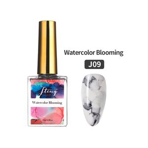 JTING Vernis à ongles gel UV liquide effet marbre éclatant 12 couleurs écologiques, vente en gros, OEM, marque privée disponible - Product Image 1