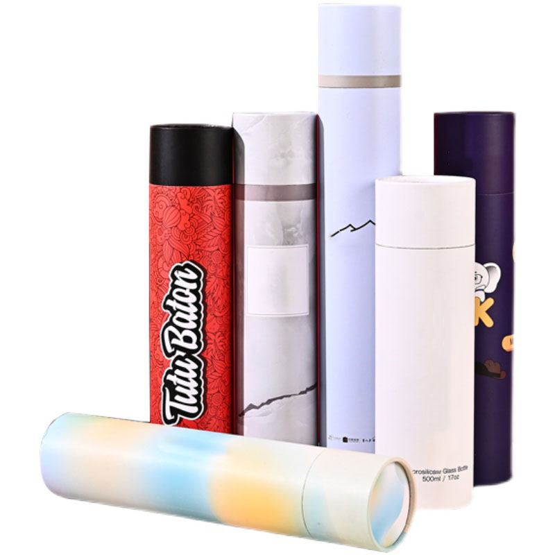 Custom Logo Eco Friendly Cardboard Paperboard Cosmetics Paper Napkin Cylinder Tube Packaging Box Paper Tube