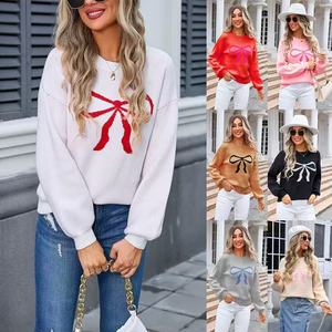 Expédition aléatoire - <span class=keywords><strong>Pull</strong></span> chaud pour femme, style papillon, à manches longues, en tricot épais, pour l'hiver - Articles en stock - Product Image 6