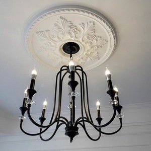 Lámpara de Techo Colgante LANJO Moderna de Cristal Negro, Regulable, de Hierro, NUEVO PRODUCTO, para Bodas, Banquetes, Villas y Decoración del Hogar - Product Image 2