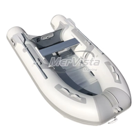 Bateau de pêche gonflable RIB pour 4 personnes, 3 m, plancher en aluminium, PVC, avec console centrale, garantie de 3 ans en option