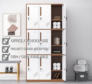 Casillero Metálico <span class=keywords><strong>de</strong></span> 9 Puertas CYD con Cerradura <span class=keywords><strong>de</strong></span> Llave, Montaje en Suelo, Resistente a la Oxidación, Almacenamiento Metálico Duradero <span class=keywords><strong>para</strong></span> Personal, Empleados, Oficina, Gimnasio, Escuela - Product Image 3