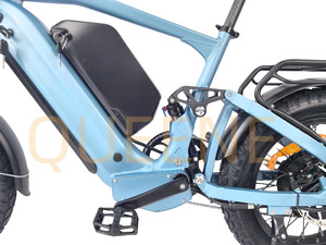 Vélo hybride QUEENE 60V/72V 3000W, vélo de route à grande vitesse, suspension intégrale, pneus larges de 20 pouces, écran TFT TDR03Z, Bafang - Product Image 3