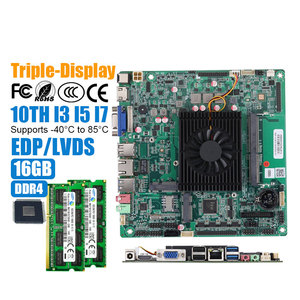 Compatto Mini <span class=keywords><strong>ITX</strong></span> Board 3x Display controller <span class=keywords><strong>DDR4</strong></span> 16GB Mini PCIe M2 SATA3 scheda madre per sistemi di visione robotica - Product Image 1