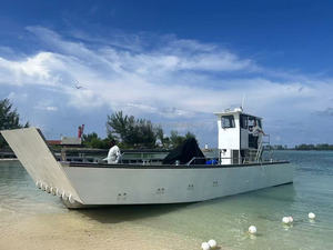 15m 50ft Aluminium 5083 péniche de débarquement soudée Cargo Barge Yacht de luxe pour le transport de marchandises - Product Image 3