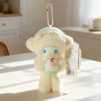 Porte-clés en peluche mignon et apaisant en forme de mouton, jouet anti-stress, idéal comme cadeau d'anniversaire