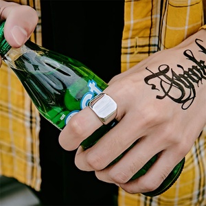 Hot Selling Products Fashion <b>Men</b> Jewelry Stainless Steel Blank <b>Ring</b> Jewelry - Product Image 2