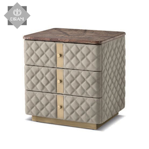 Nordic Light Luxury <strong>Marble</strong> <strong>Bedside</strong> Cabinet 3 Drawers Storage Cabinet Hotel Bedroom Storage <strong>Bedside</strong> <strong>Table</strong> - Product Image 2