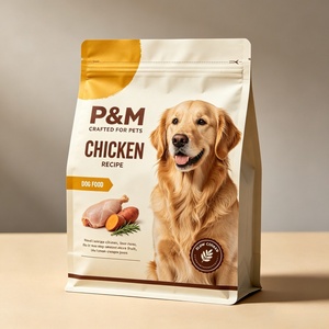 Shelf Display Flat Bottom Pet Food Pouch Custom Moisture Proof High Barrier Durable Eco-friendly Food Grade Plastic <b>Bag</b> 4lb - Product Image 1