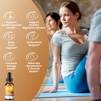 Offre Spéciale personnalisé naturel berbérine liquide gouttes avec cannelle de Ceylan thé vert chardon-Marie supplément berbérine sans sucre végétalien