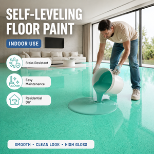 Peinture pour sols en marbre haute brillance, revêtement époxy pour sols, revêtement pour garage, vente en gros d'usine, OEM - Product Image 1
