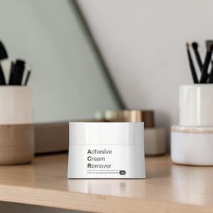 Crema removedora de pegamento para pestañas con aceite de germe de trigo certificado por JOVISA SGS, 15g, para ojos sensibles, removedor de acción rápida. - Product Image 1